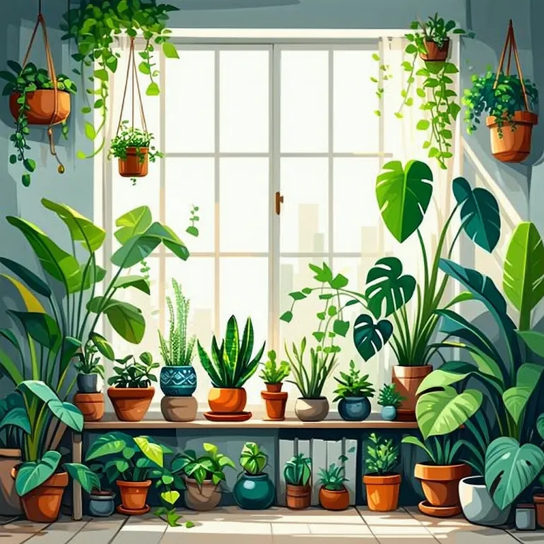 Как ухаживать за комнатными растениями: Полный гид для начинающих и занятых людей